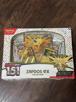 Pokemon TCG Scarlet & Violet 151 Zapdos EX Collection Box Sealed - Image 1