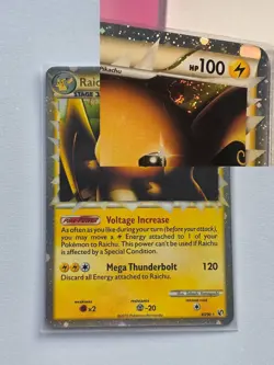 HOLO SWIRL Raichu Prime Undaunted Holo Card 83/90 Pokemon TCG - Image 1