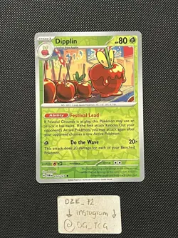 Pokemon Twilight Masquerade - Dipplin - 018/167 - Reverse Holo - M/NM - Image 1