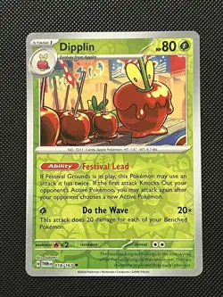 Pokemon Twilight Masquerade - Dipplin - 018/167 - Reverse Holo - M/NM - Image 2