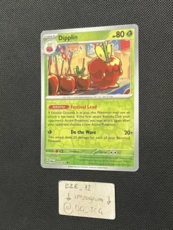 Pokemon Twilight Masquerade - Dipplin - 018/167 - Reverse Holo - M/NM - Image 4