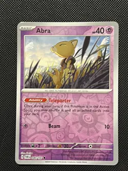 Pokemon Twilight Masquerade - Abra - 080/167 - Reverse Holo - M/NM - Image 2