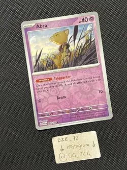 Pokemon Twilight Masquerade - Abra - 080/167 - Reverse Holo - M/NM - Image 3