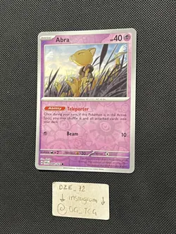 Pokemon Twilight Masquerade - Abra - 080/167 - Reverse Holo - M/NM - Image 4