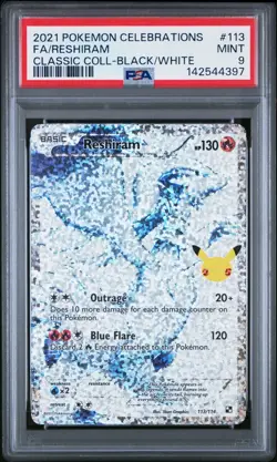 (PSA 9) Pokemon: Celebrations Classic – Reshiram #113 [Full Art] - Image 1