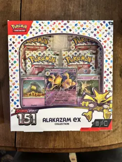 Alakazam Ex Collection Boxes Scarlet & Violet 151 Pokemon 2023 Sealed - Image 1