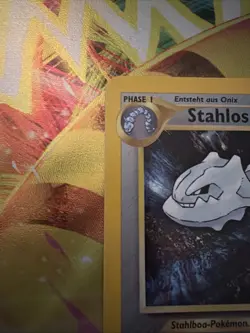 Stahlos 15/111 Holo Rare Pokemon Neo Genesis German Steelix Lp-nm - Image 2