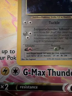 Stahlos 15/111 Holo Rare Pokemon Neo Genesis German Steelix Lp-nm - Image 5