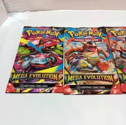 Pokemon TCG Mega Evolution Booster Pack Art Set 4x Sealed New FAST SHIPPING 🔥 - Image 3