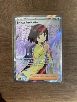 Pokemon TCG Scarlet & Violet Trainer Supporter Erika's Invitation - Image 1