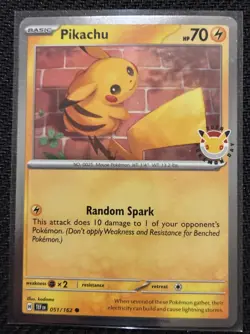 Pikachu 051 /162 Stamped 2026 Pokemon Day 30 Promo TCG - NM X2 - Image 3