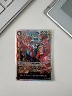 Mr.2.Bon.Kurei(Bentham) OP14-091 SR | One Piece ENGLISH | MINT - Image 1