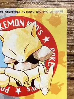 Pokemon Kids' Mini Card Abra Nintendo Bandai Pocket Monsters 1997 Japan - Image 4