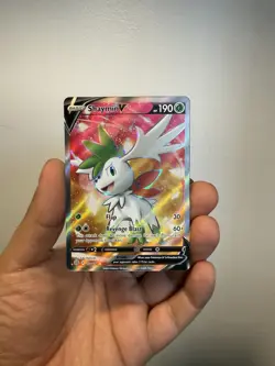 Pokemon TCG Shaymin v Brilliant Stars Holo Ultra Rare Card 152/172 - Image 1