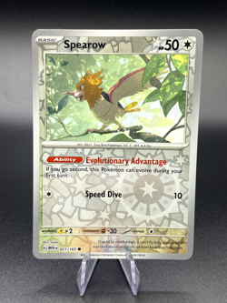 Pokemon TCG - Spearow Reverse Holo Common - Scarlet & Violet 151 021/165 - Image 1
