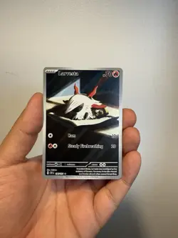 Pokemon TCG Larvesta Holo Card Sv08: Surging Sparks 196/191 - Image 1