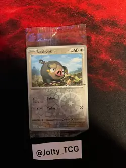Lechonk (Pokemon Center Stamp Exclusive) 155/198 Holo SEALED PROMO - Image 1