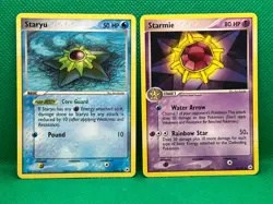 Pokemon Tcg Staryu 75/101 & Starmie 49/101 EX Hidden Legends Non-Holo - Image 1