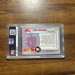 2000 TOPPS POKEMON TV ANIMATION SER 2 #94 GENGAR PSA 6 - Image 2
