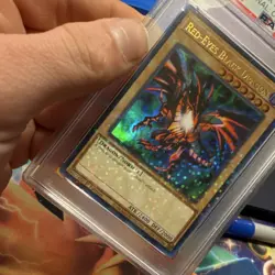 Yu-Gi-Oh! Red-Eyes Black Dragon HAC1-EN003 Holo 1st Ed 2022 PSA 9 Terminal Foil - Image 2