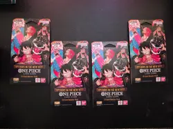 One Piece OP-09 Emperors in the New World Lot of 4 Sleeved Booster Pack Sealed! - Image 1