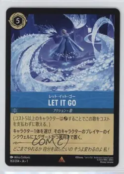 2023 Disney Lorcana - The First Chapter 1 Japanese Let It Go #163 - Image 1