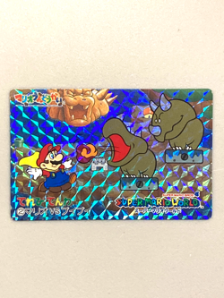 Mario vs Reznor - 2 - Super Mario World Nintendo Card Japanese - Image 1