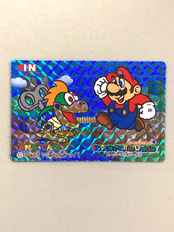 Mario vs Mechakoopa - 6 - Super Mario World Nintendo Card Japanese - Image 1
