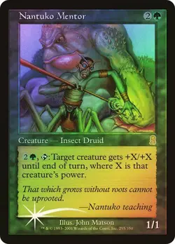 Odyssey MTG FOIL Nantuko Mentor Magic - Image 1