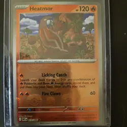Pokemon | SV: White Flare | Heatmor (Master Ball Pattern) | 019/086 | NM Holo - Image 1