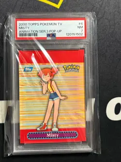 Pokemon PSA 7 Misty Pop-Up Topps Pokemon Animation Series 3 - Image 1