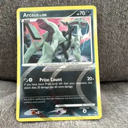 Pokemon Arceus Holo Rare Arceus AR1 Basic HP 70 Prize Count - Image 1