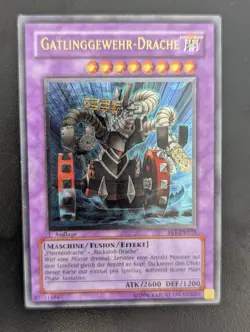 Gatlinggewehr-Drache FET-DE035 1.Auflage Ultimate Rare Deutsch EX YUGIOH - Image 1