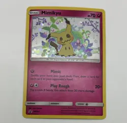 Mimikyu SM163 Holo Pokemon Sun & Moon Team Up Black Star Blister Promo Card - NM - Image 1