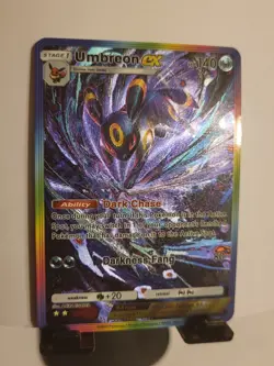 Pokemon TCG Pocket Umbreon Ex Custom Textured Imersive Rare Fanart Card - Image 2