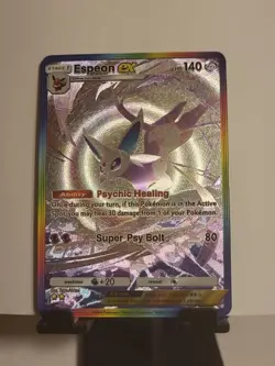 Pokemon TCG Pocket Espeon Ex Custom Textured Imersive Rare Fanart Card - Image 1