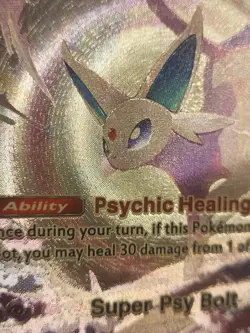 Pokemon TCG Pocket Espeon Ex Custom Textured Imersive Rare Fanart Card - Image 3