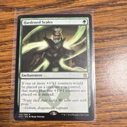 Wizards of the Coast Hardened Scales Enchantment Rare Green 133 Khans Regular - Image 1
