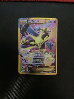 Moderately Played Alakazam EX - 125/124 - Secret Rare Pokemon Fates Collide - Image 1