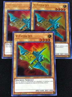 Yugioh V-Tiger Jet LCKC-EN082 1st ULTRA x3 (NM) - Image 1