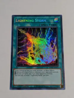 Yugioh Lightning Storm MP22-EN253 Prismatic Secret Rare 1st Edition NM - Image 1