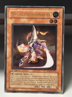 Yugioh! HP Mystic Swordsman LV2 - SOD-EN011 - Ultimate Rare - 1st Edition Heavil - Image 1