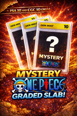 One Piece CCG Mystery Slab PSA 10 CGC 10 GEM MINT Only - Transparent Odds - Image 1