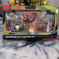 Pokemon Trading Card Game Incineroar ex and Torterra ex Special Collection Box - Image 1