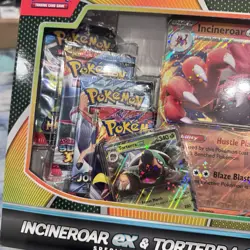 Pokemon Trading Card Game Incineroar ex and Torterra ex Special Collection Box - Image 3