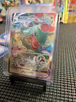 Pokemon TCG Crown Zenith Rayquaza VMAX Holo Ultra Rare Card 101/159 - Image 1