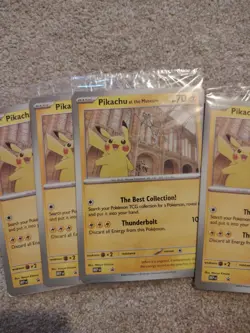 X4 Pikachu At The Museum (SEALED) X Natural History Museum Pokemon Promo Card - Image 3