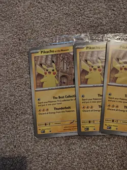 X4 Pikachu At The Museum (SEALED) X Natural History Museum Pokemon Promo Card - Image 5