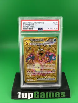 2023 Pokemon OBF EN 228/197 Hyper Rare Charizard ex PSA NM 7 - Image 1