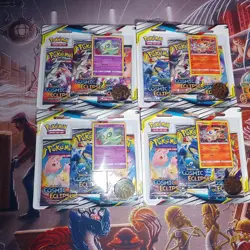 Pokemon Sun & Moon Cosmic Eclipse Booster 3 Pack Blister Sealed Lot of 4 - Image 5